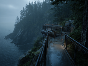 Cliffside catwalk route 02