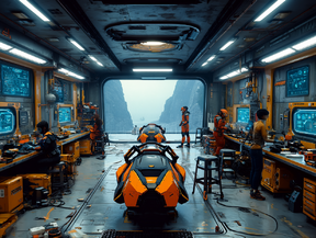 Magneto Speeder Fabrication Bay