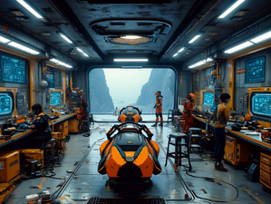 Magneto Speeder Fabrication Bay