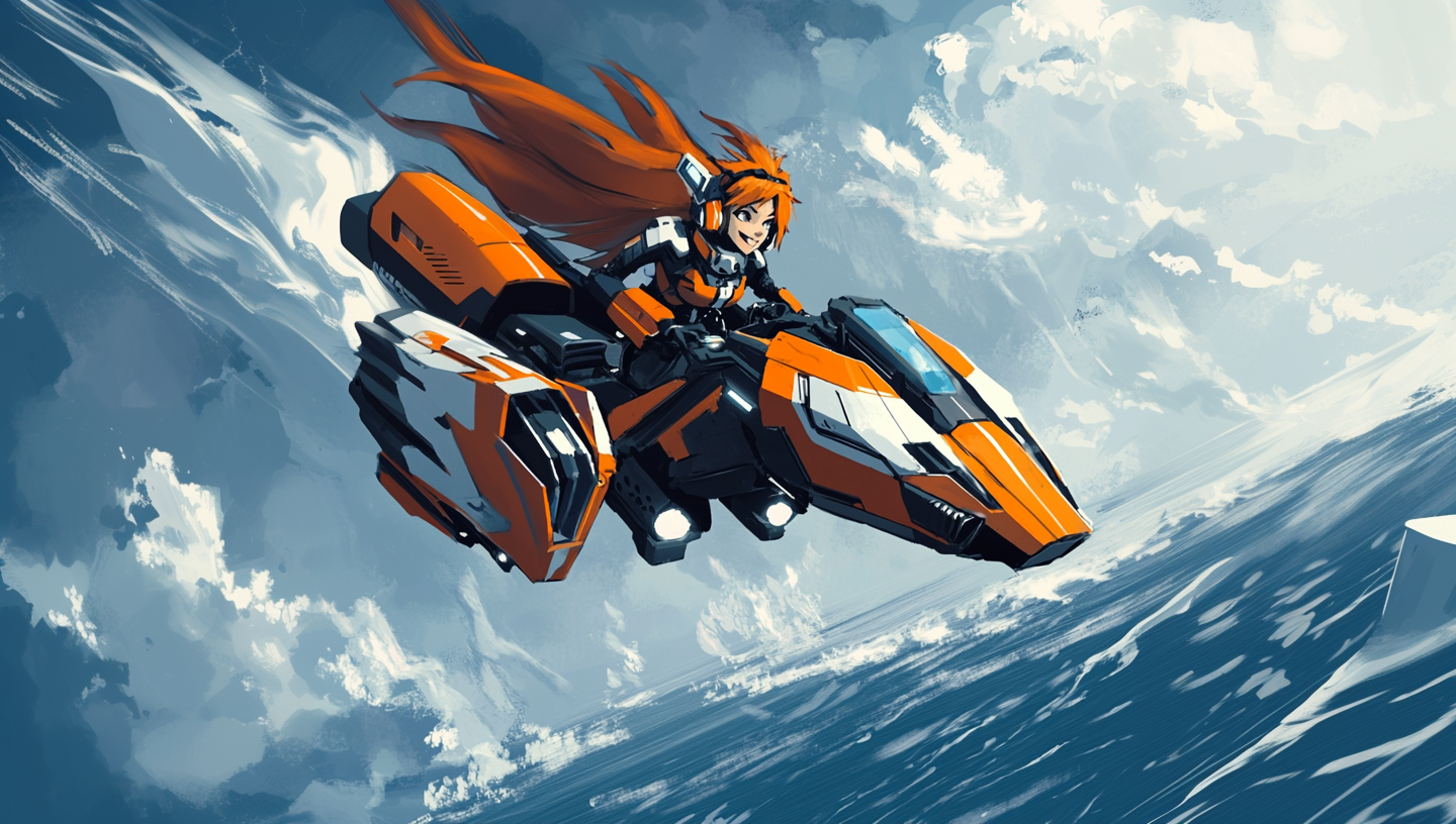FusionGirl - MagnetoSpeeder Stopping Right Over Water
